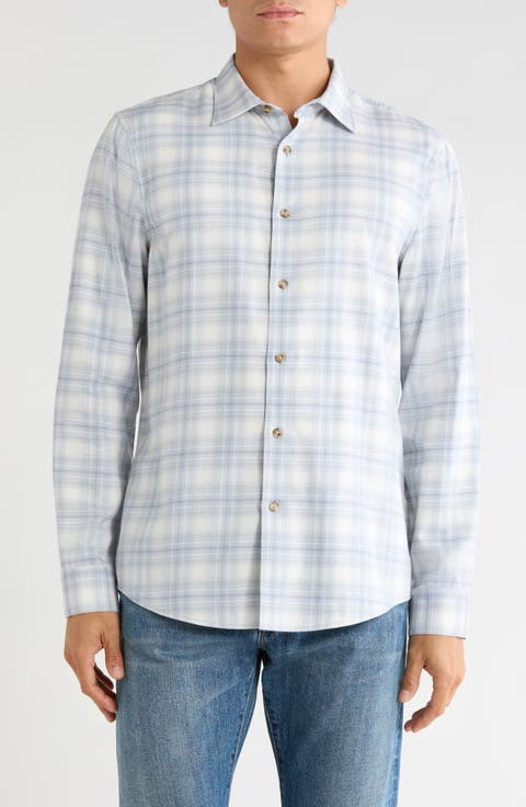 Flannel Button-Up Shirt