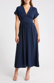 MAX STUDIO V-Neck Maxi Dress