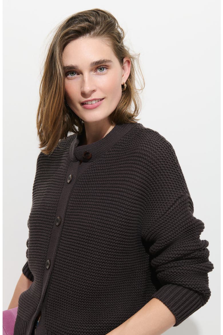 Chunky Cotton Cardigan, Alternate, color, ASPHALT GREY