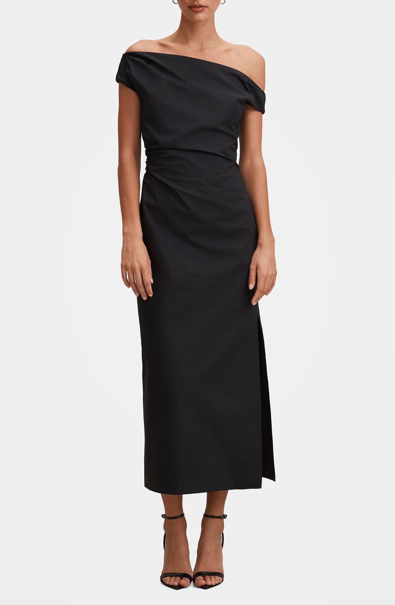 Nicole One-Shoulder Cotton Dress