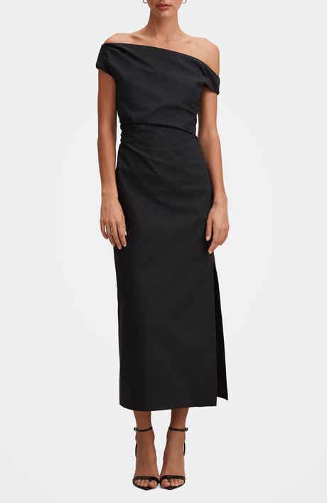 Nicole One-Shoulder Cotton Dress