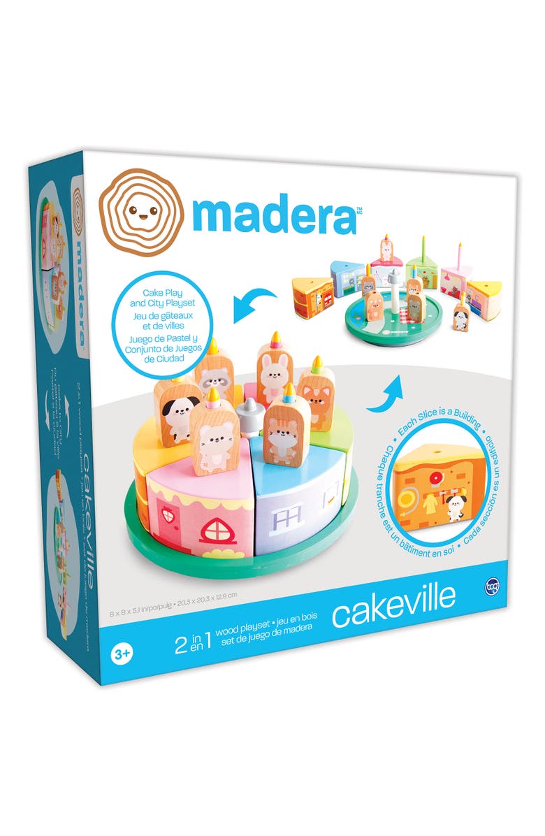 Madera Cakeville Playset Activity Scene & Animal Figures,Ages 3+, Main, color, Multicolored