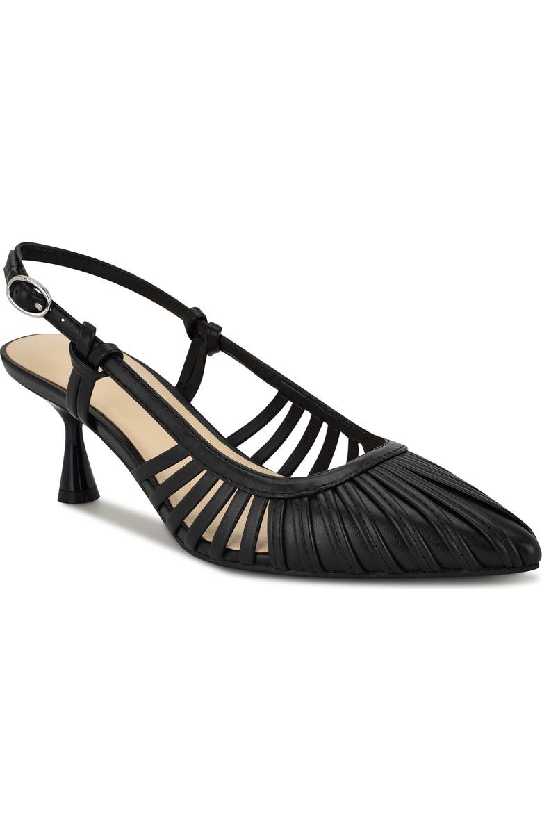 Nine West Resta Slingback Kitten Heel Pump, Main, color, Black