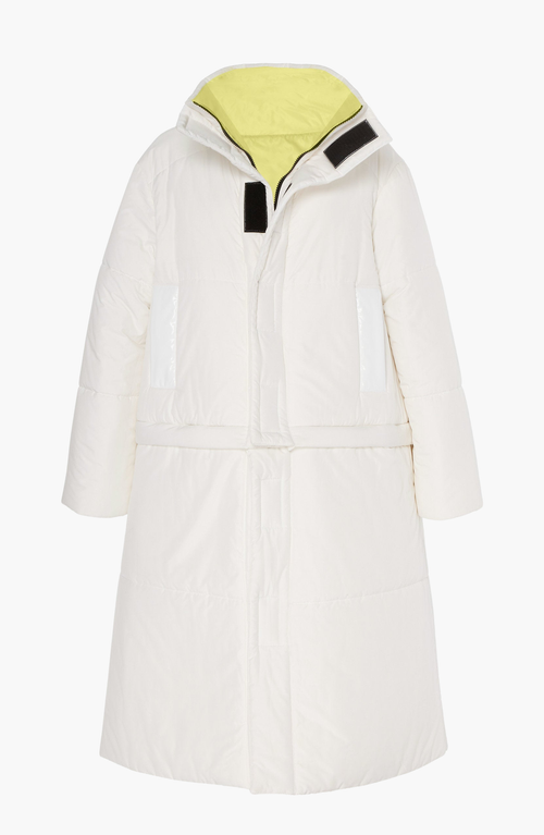 Caalo Reversible Convertible Sustainable Down Coat In Off-white