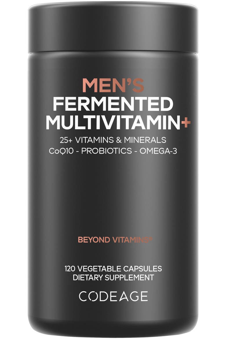 Men's Daily Multivitamins Capsules - 25+ Vitamins & Minerals, Main, color, Black
