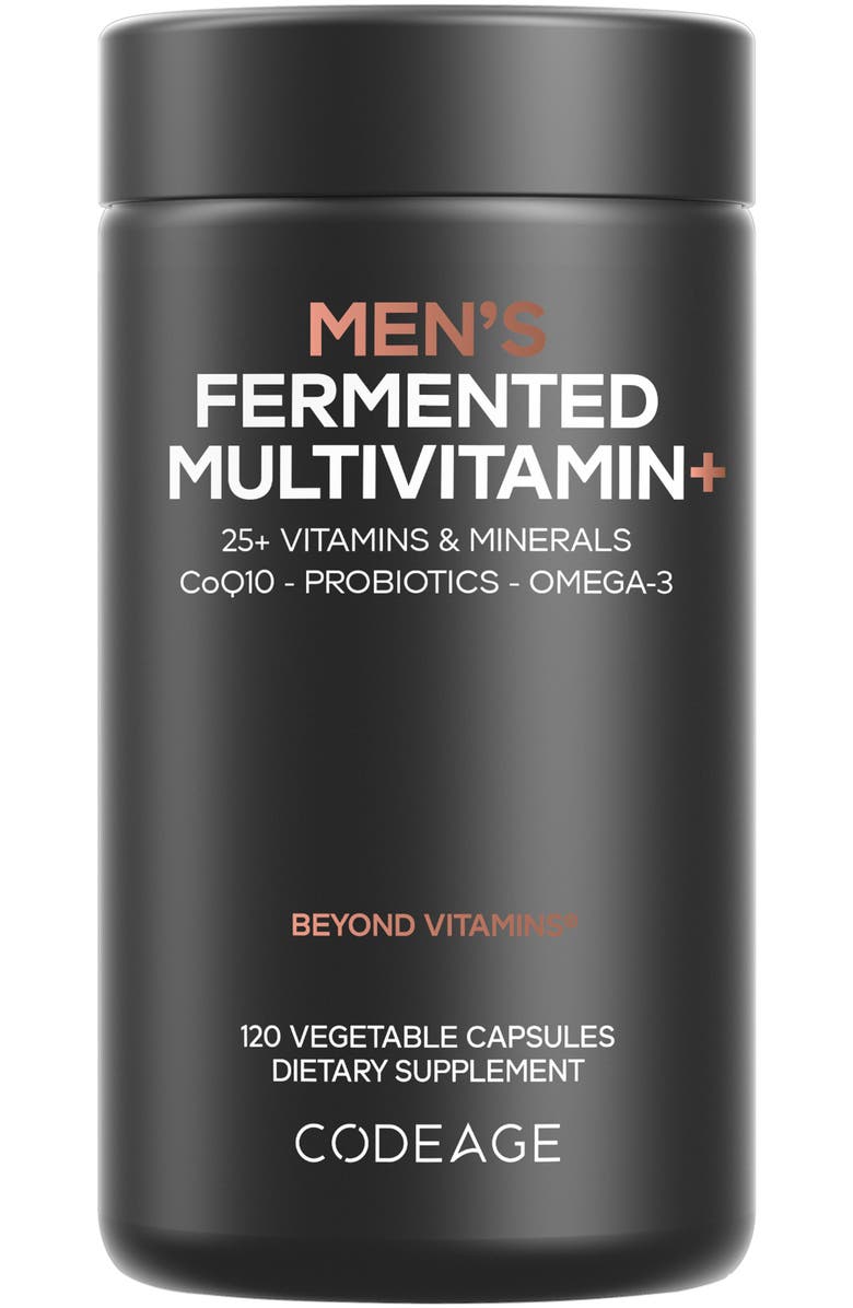 Codeage Men's Daily Multivitamins Capsules - 25+ Vitamins & Minerals, Main, color, Black