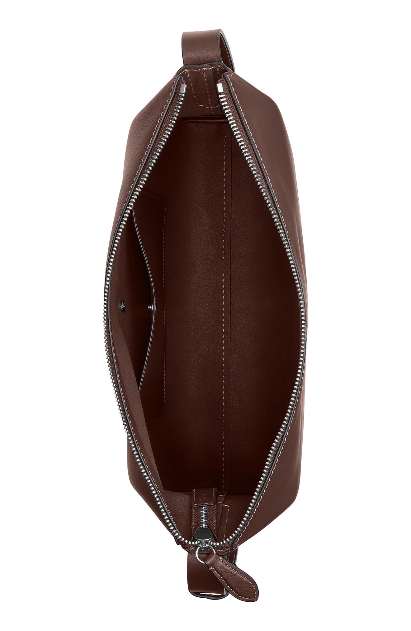 COACH Mott Leather Messenger Bag, Alternate, color, Maple