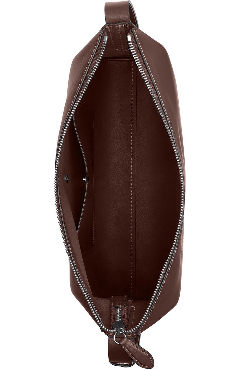 COACH Mott Leather Messenger Bag, Alternate, color, Maple