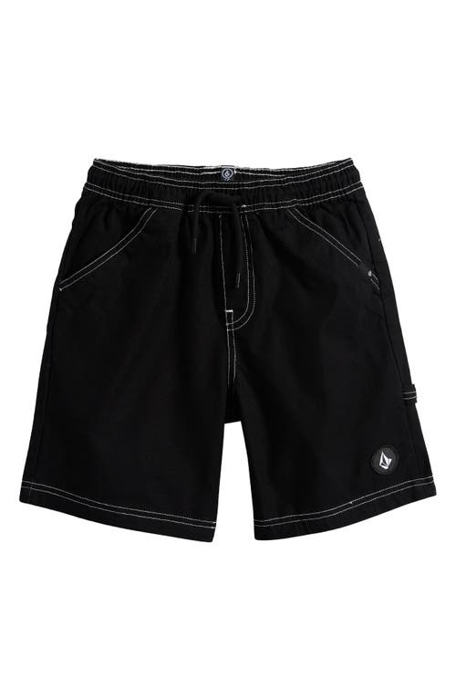 Volcom Baby Volcom Kids' Krafter Kombat Cotton Shorts In Black