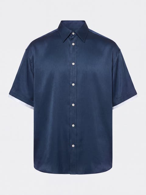 Cupro Double Short Sleeve Shirt