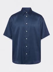 le PÈRE Cupro Double Short Sleeve Shirt
