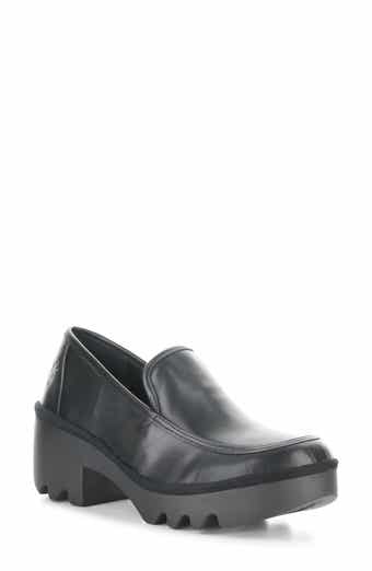 Fly London Block Heel Lug Loafer