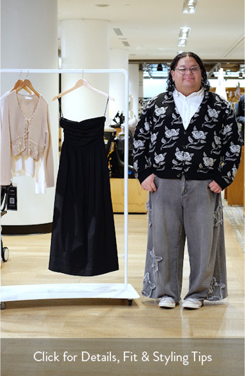 Joey Strapless Midi Dress, sales video thumbnail