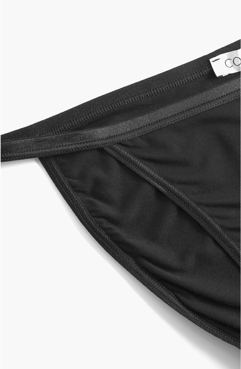 Cosabella Talco String Bikini, Alternate, color, Black