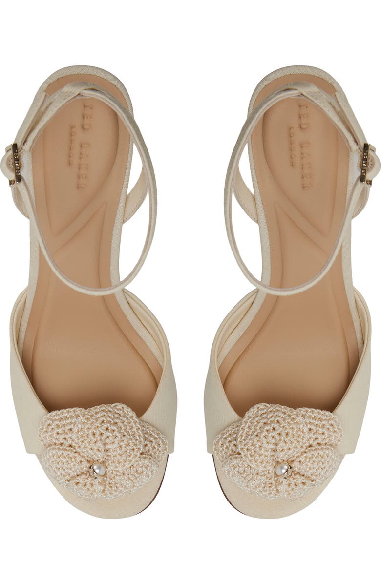 Ted Baker Bridge Ankle Strap Wedge Sandal, Alternate, color,