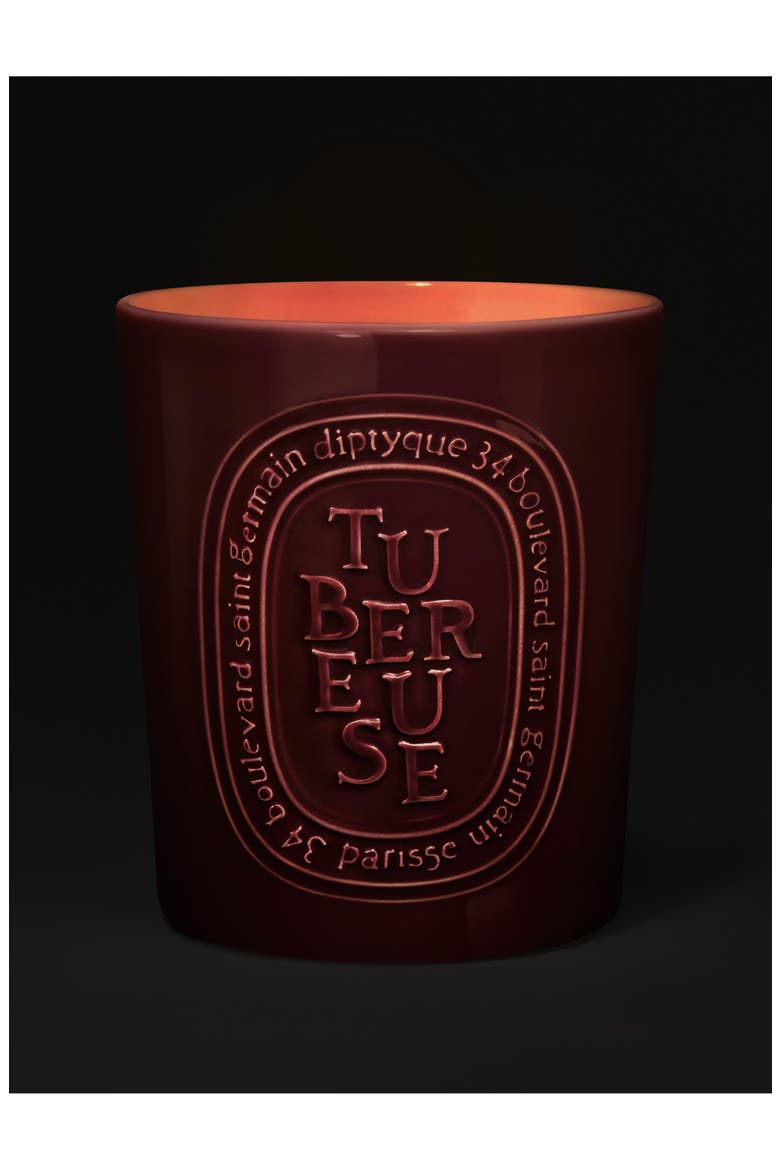 Tubéreuse (Tuberose) Large Scented Candle, Alternate, color, RED VESSEL