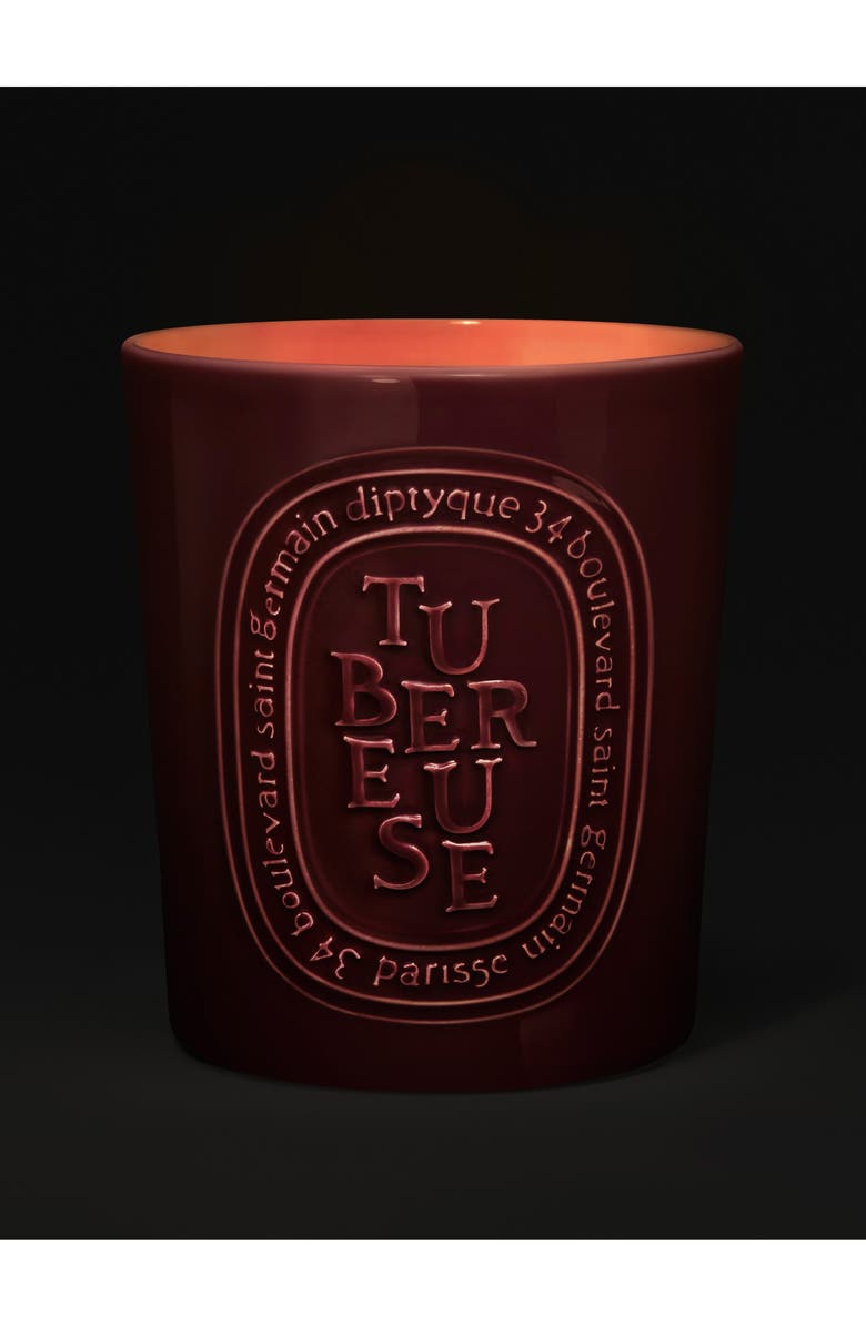 Diptyque Tubéreuse (Tuberose) Large Scented Candle, Alternate, color, Red Vessel