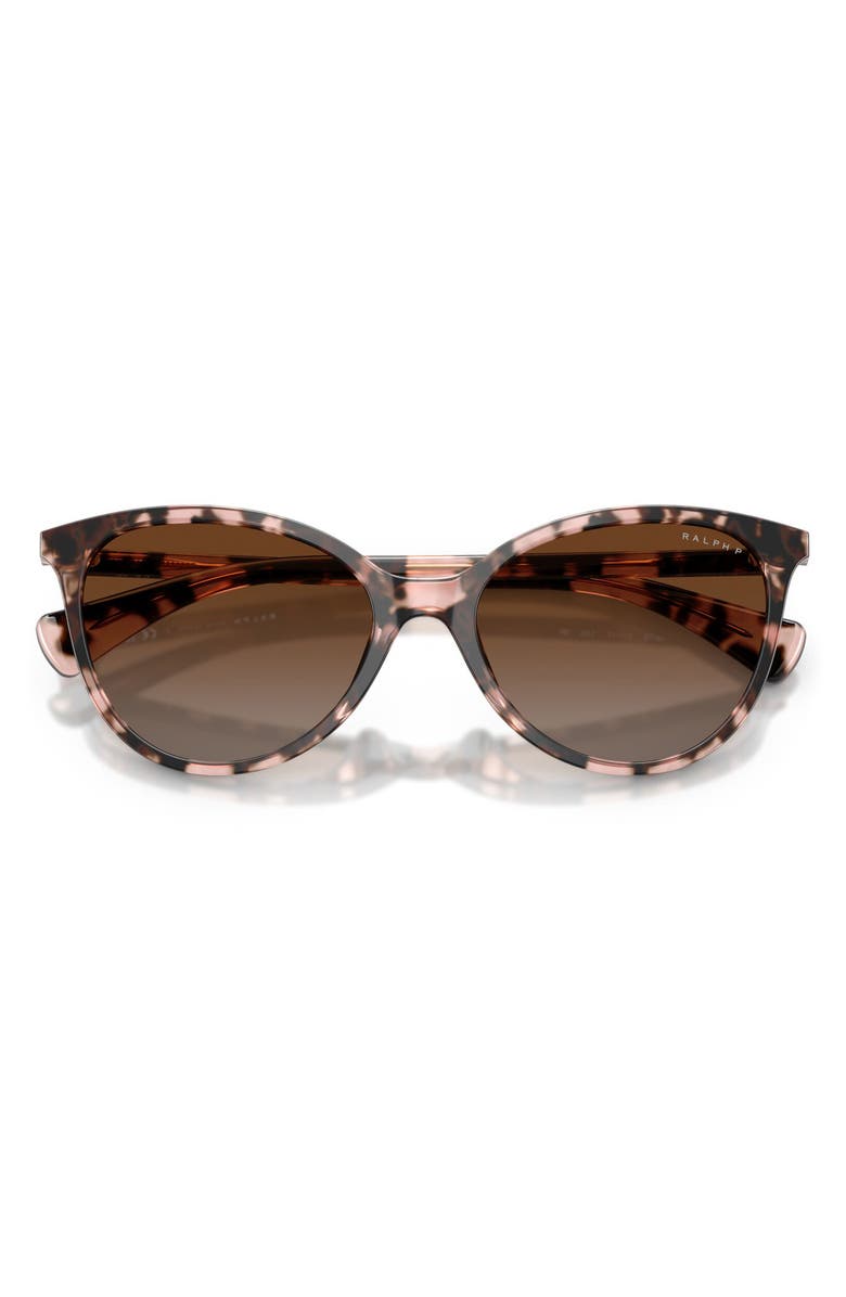 Ralph Lauren 57mm Polarized Phantos Sunglasses, Alternate, color, Rose Havana / Brown Polar