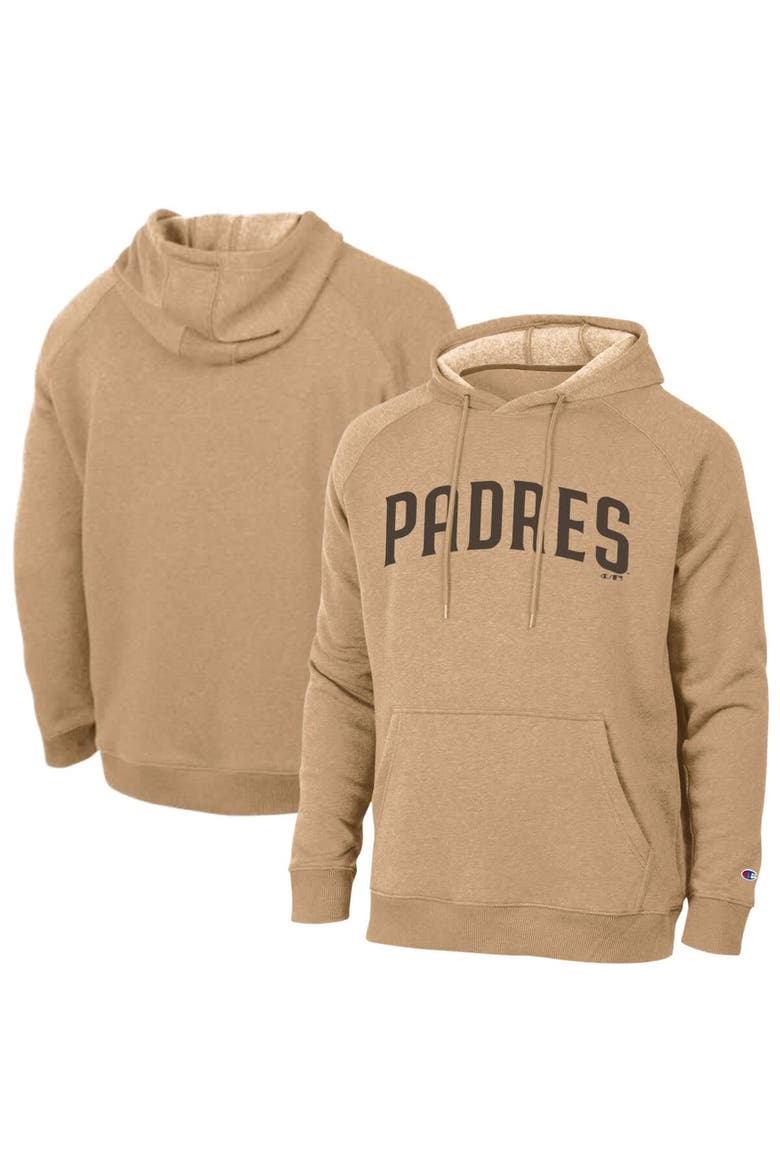 Men's Champion  Brown San Diego Padres Triumph Tri-Blend Raglan Hoodie, Main, color, Brown