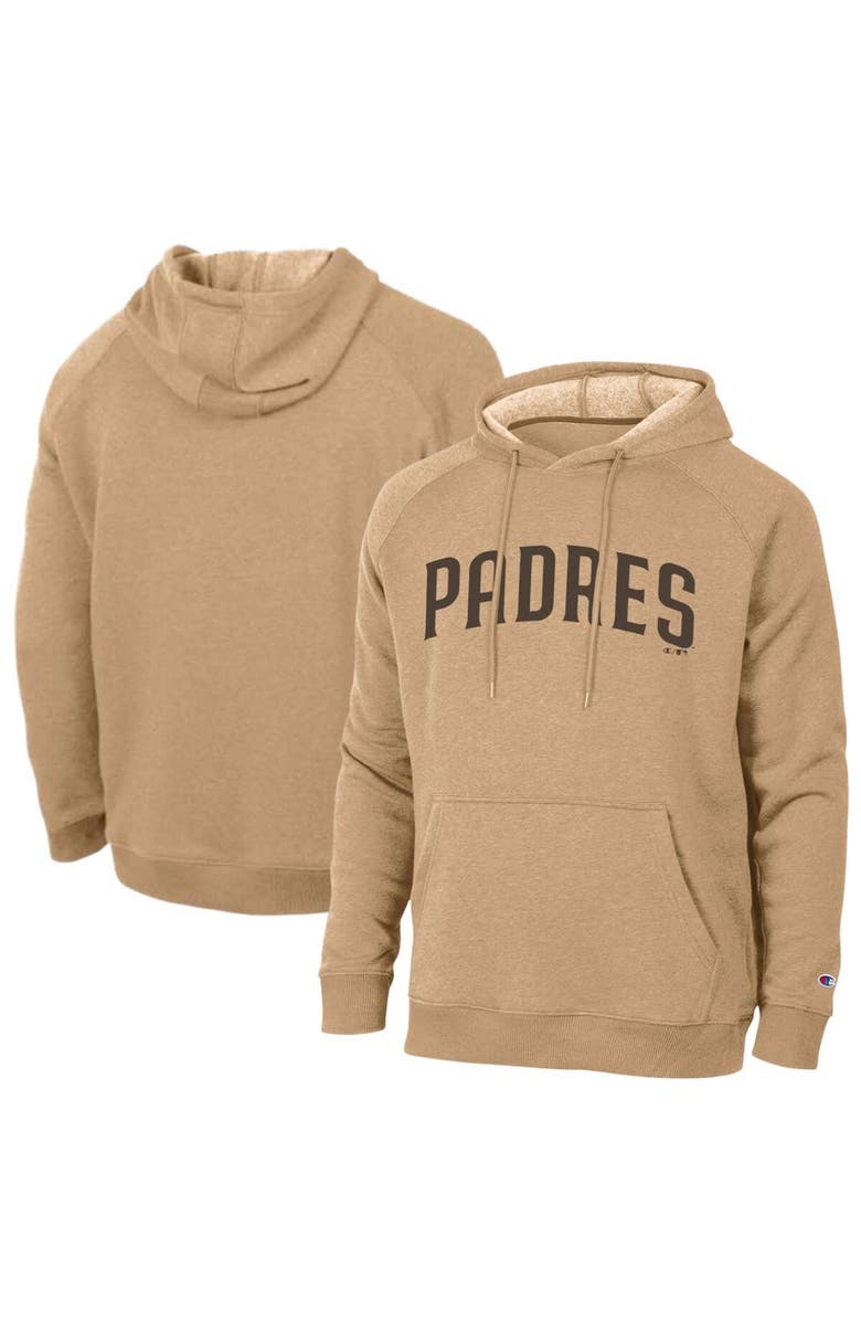 Champion Men's Champion  Brown San Diego Padres Triumph Tri-Blend Raglan Hoodie, Main, color, Brown