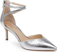 Jewel Badgley Mischka Emmi Ankle Strap Pointed Toe Pump