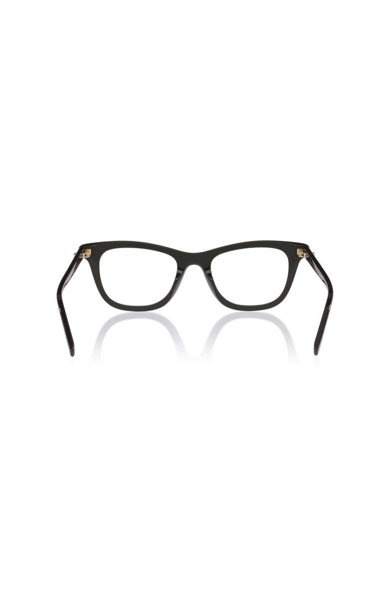 Gucci 50mm Cat Eye optical glasses, Alternate, color, Black