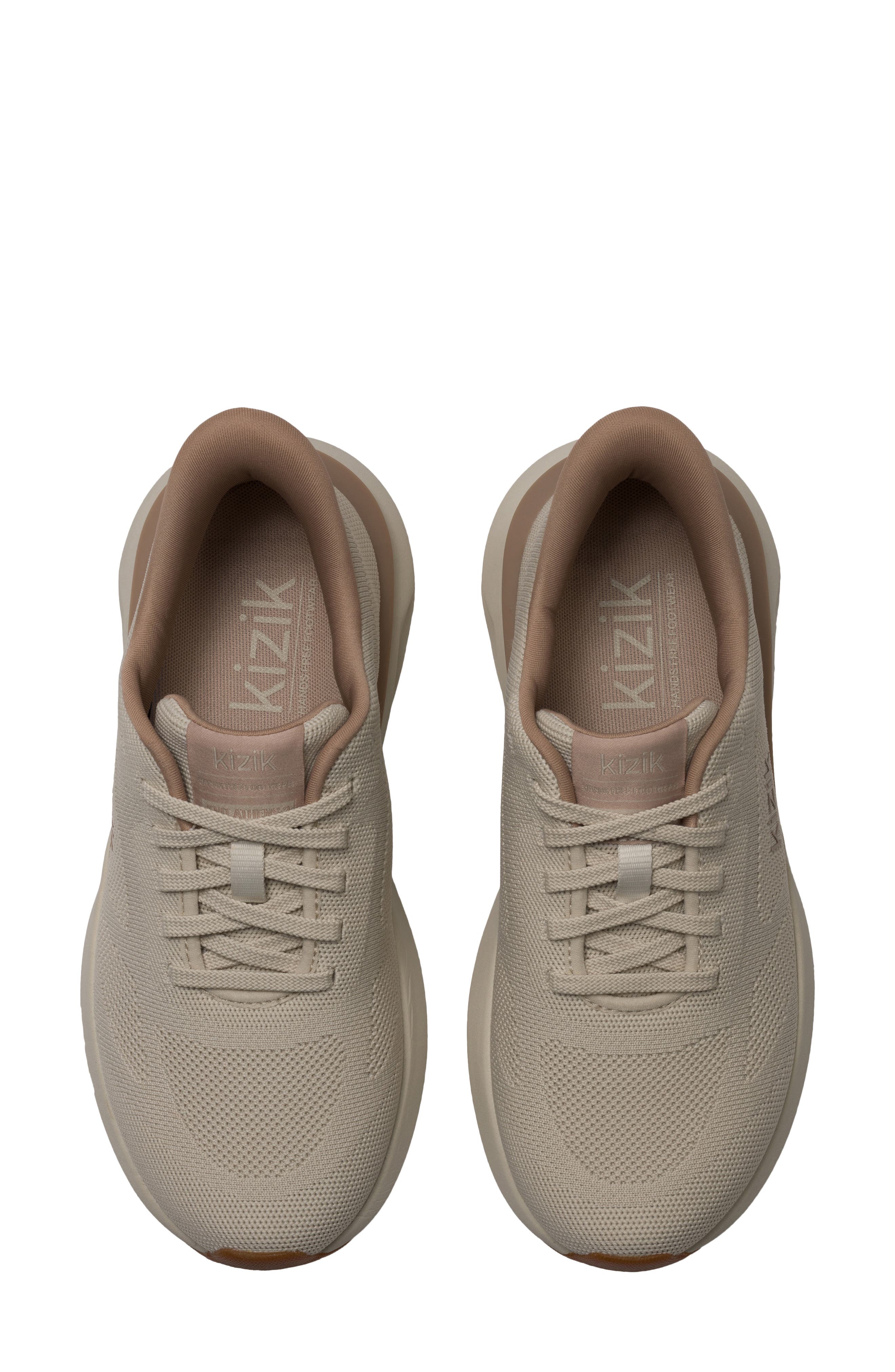 Kizik Athens 2 Knit Sneaker, Alternate, color, Oatmeal/ Warm Taupe