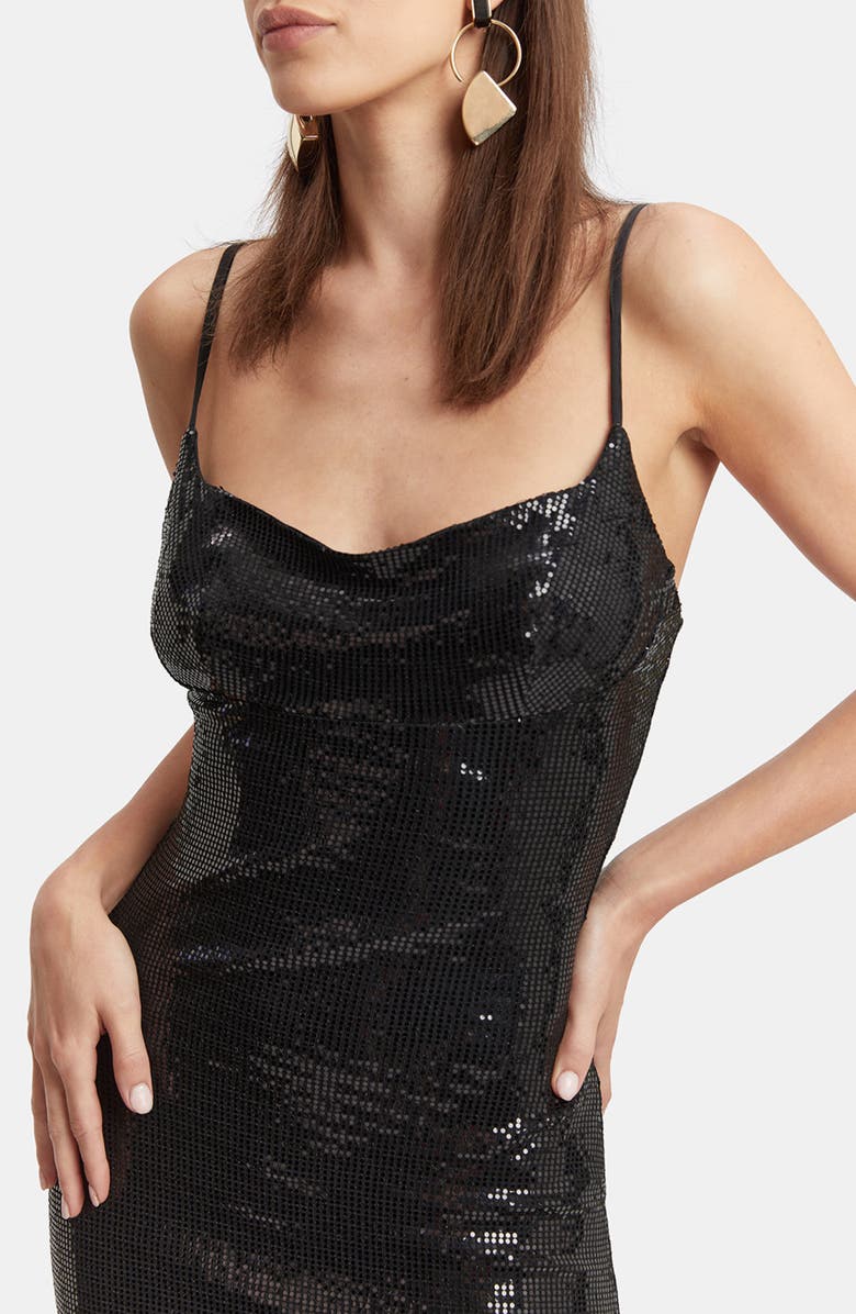 Bardot Ira Sequin Midi Dress, Alternate, color,