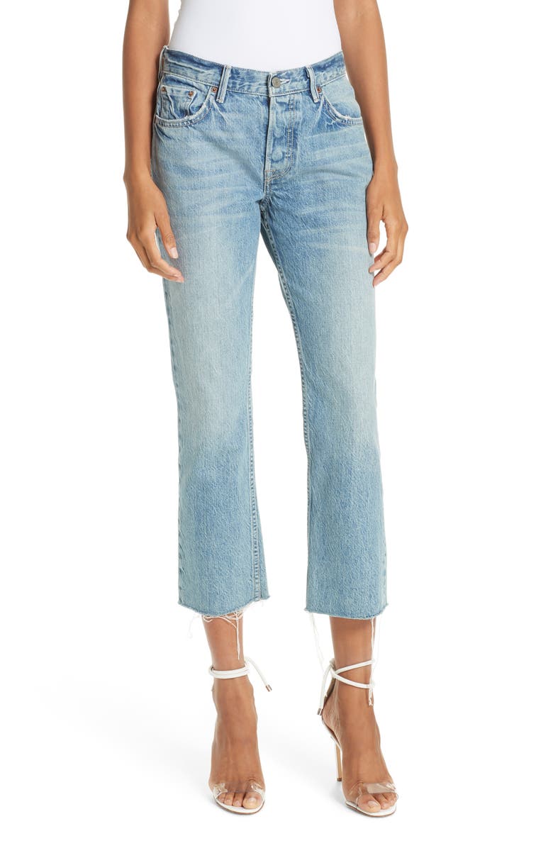 GRLFRND Tatum Crop Flare Jeans, Main, color,
