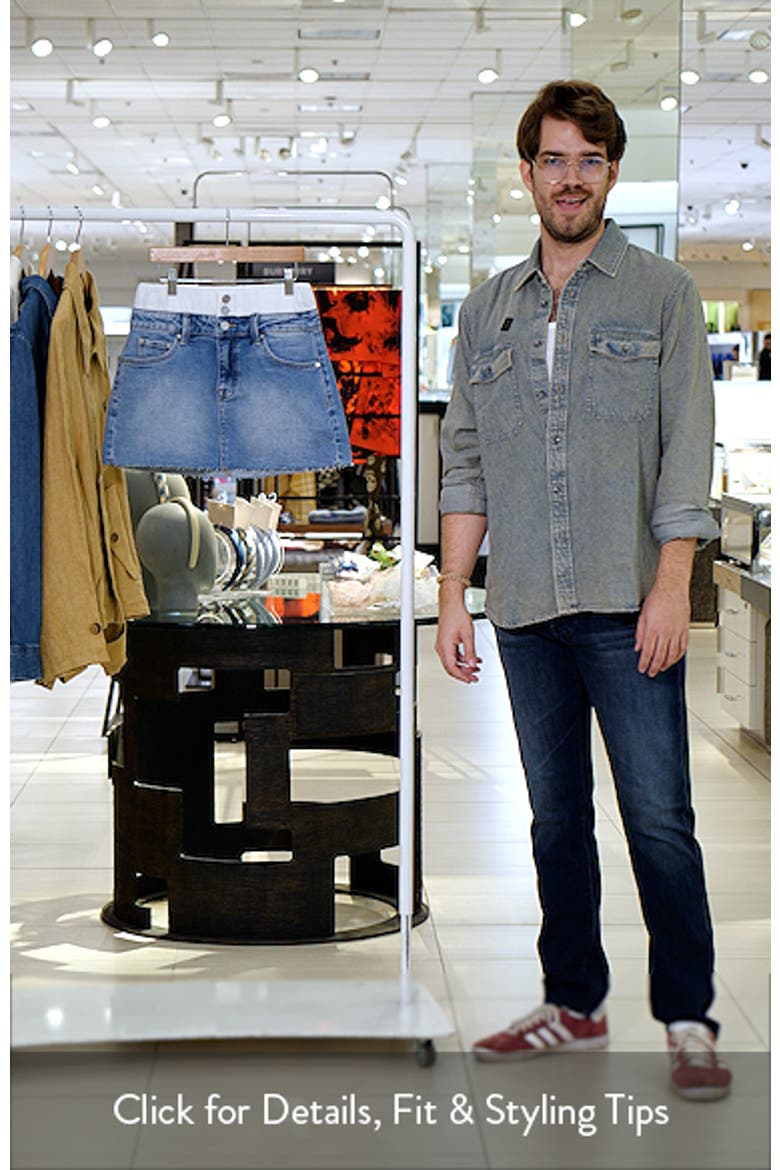 High Waist Denim Miniskirt video