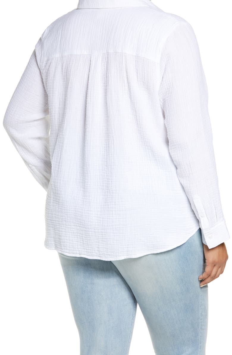Caslon<sup>®</sup> Easy Button-Up Shirt, Alternate, color, 