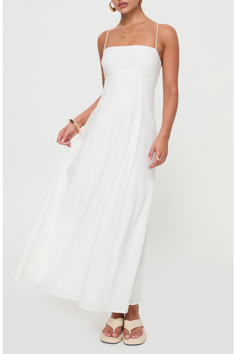 Brightwell Cotton Maxi Dress, Main, color, WHITE