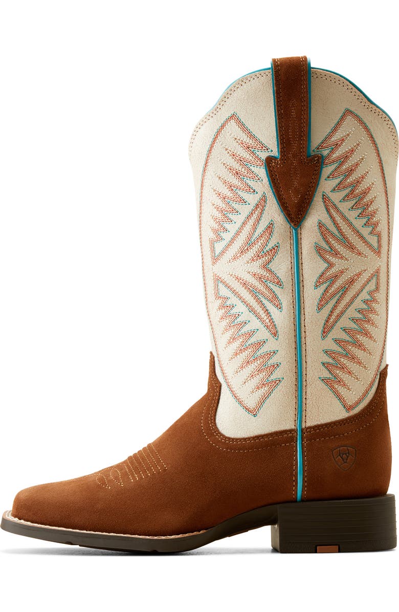 Ariat Round Up Ruidoso Leather Cowboy Boot, Alternate, color, Brown