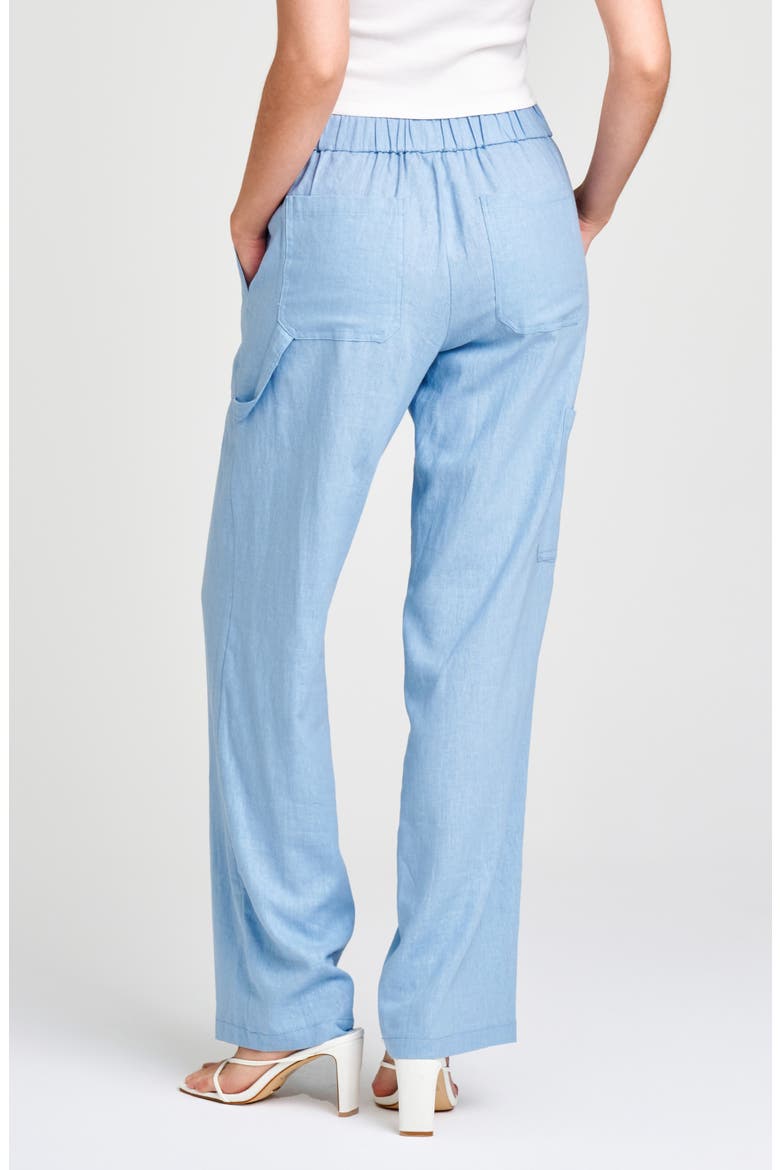 Daylight Wide Leg Linen Blend Pants, Alternate, color, DUSTY BLUE