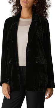 Eileen Fisher Velvet Long Blazer