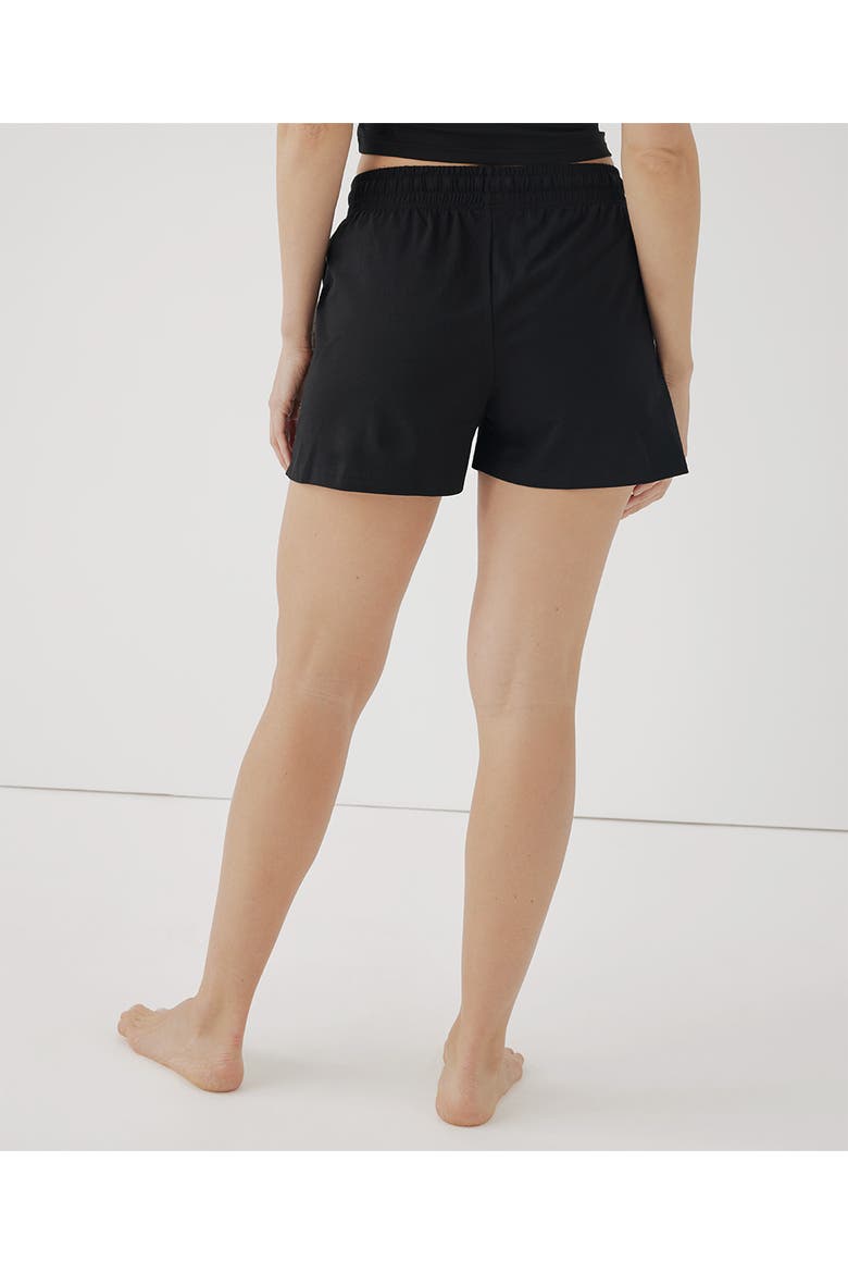 Organic Cotton Cool Stretch Lounge Short, Alternate, color, Black