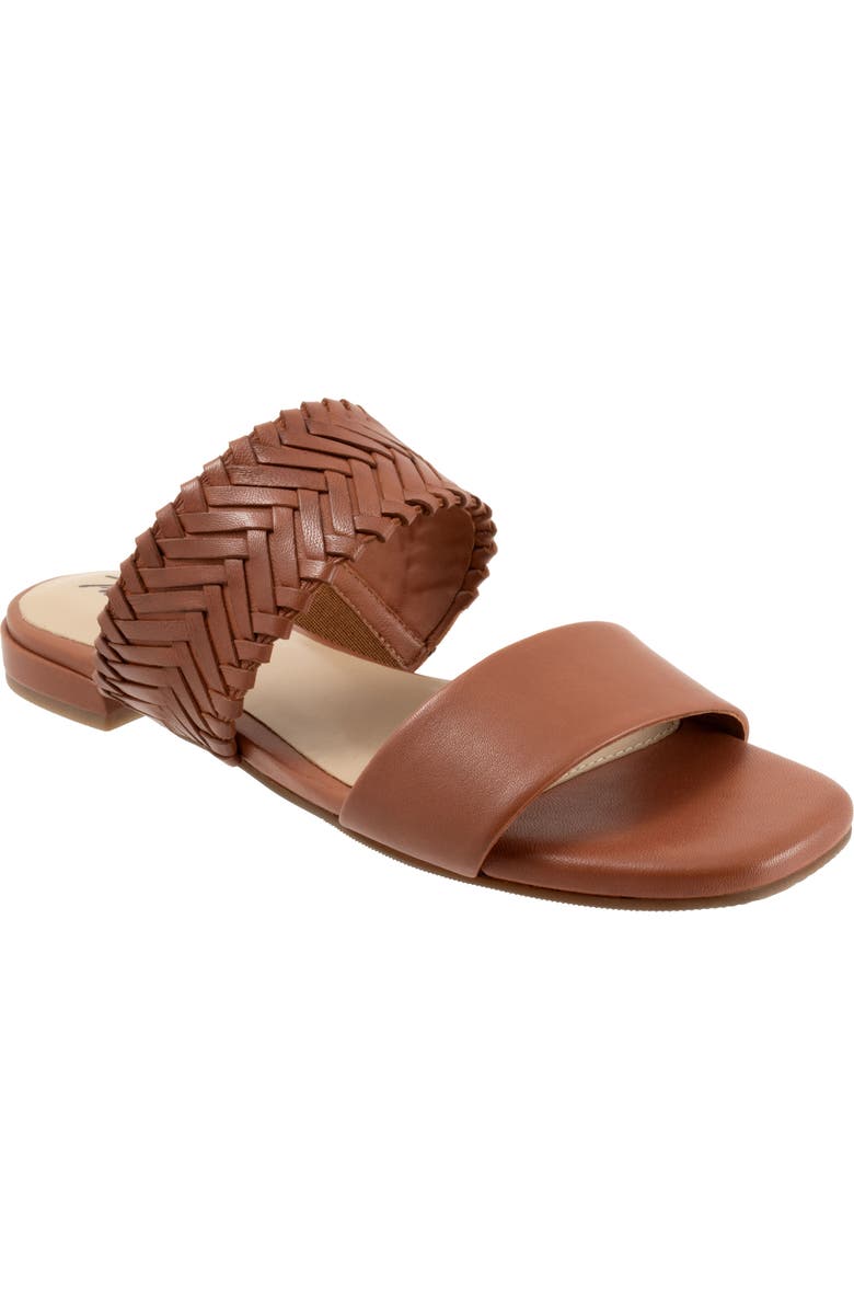 Trotters Nalane Slide Sandal, Main, color, Luggage