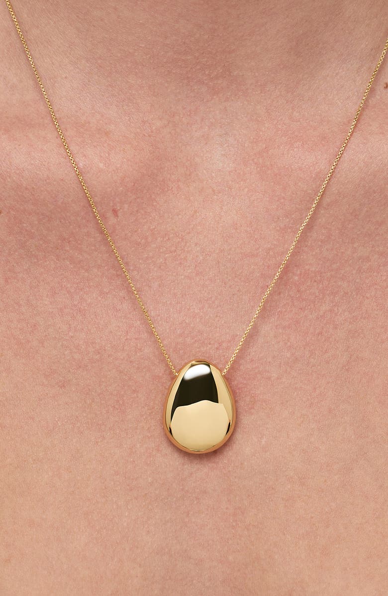 Ana Luisa Large Pebble Pendant Necklace, Alternate, color, Gold