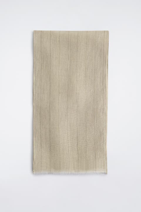 Fringed Linen Scarf