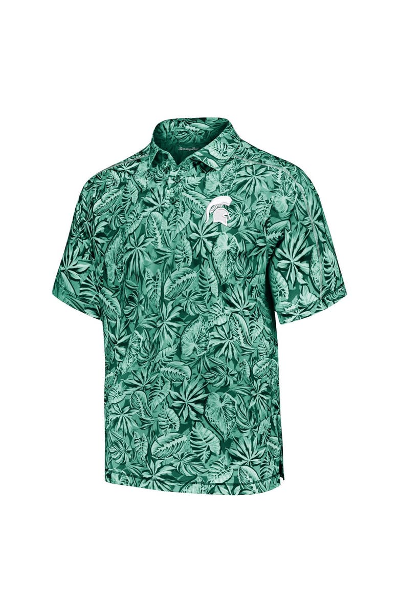 Tommy Bahama Men's Tommy Bahama Green Michigan State Spartans Tropical Score IslandZone Polo, Alternate, color, 