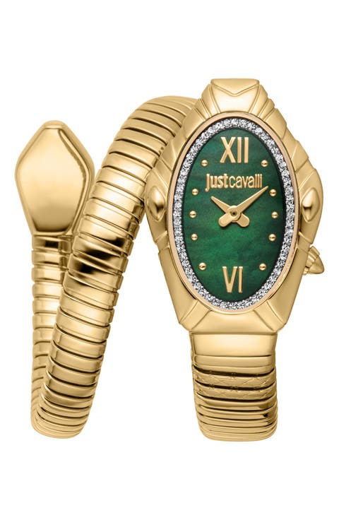 Snake Bracelet Strap Watch, 25mm x 39mm