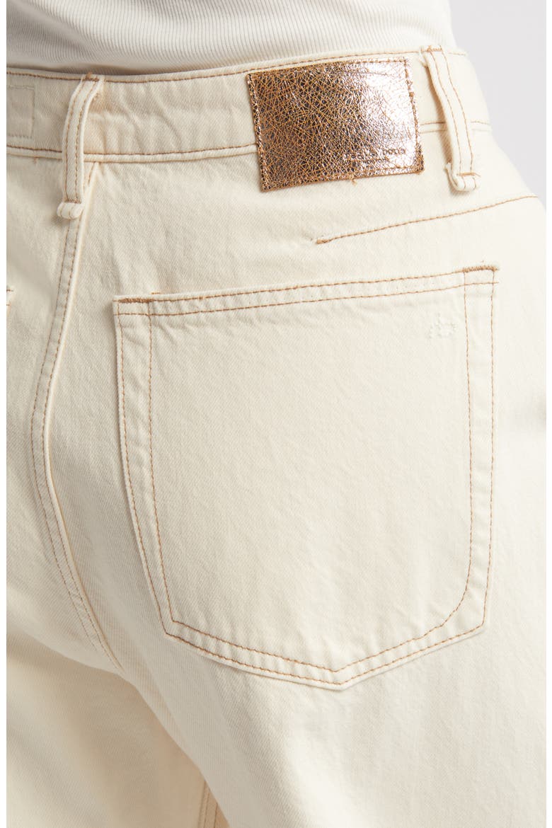 Charlie Organic Cotton Barrel Jeans, Alternate, color, ECRU