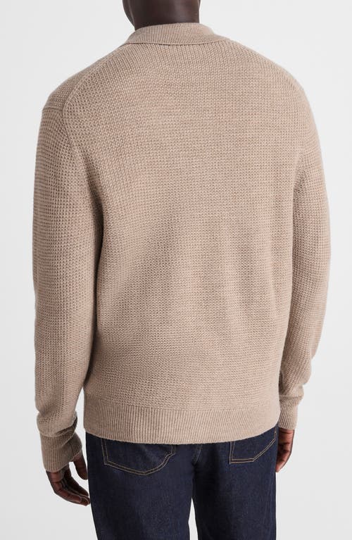 Madewell Merino Wool Tuck Stitch Button Down Sweater In Neutral