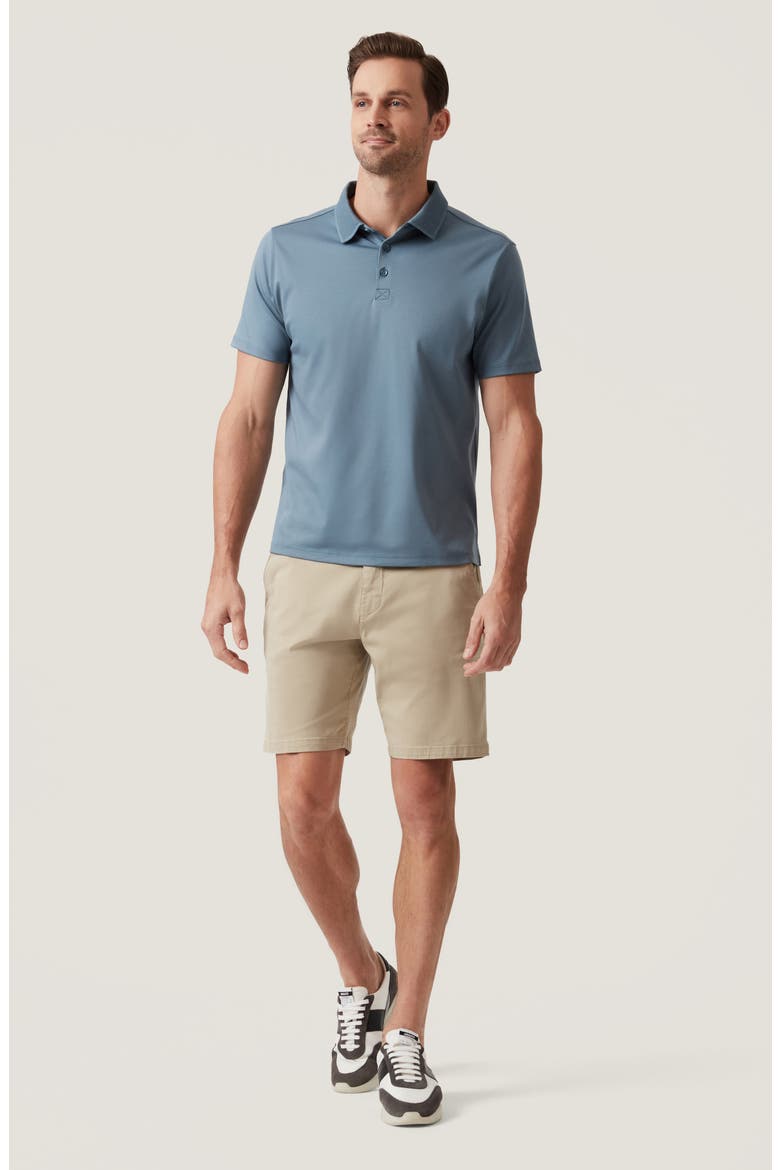 Arizona Slim Fit Stretch Twill Chino Shorts, Alternate, color, BASIL TWILL