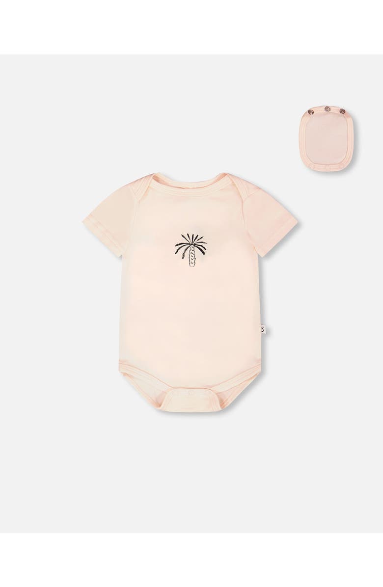 Deux par Deux Evolutive Organic Cotton Jersey 3 Pack Bodysuit, Alternate, color, Peach