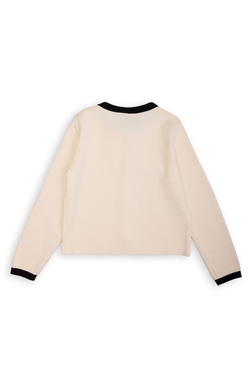 Saachi Tie Front Cardigan In Brown