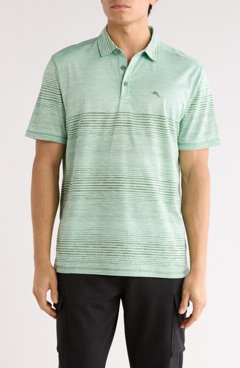 Sea Island Stripe IslandZone® Performance Polo