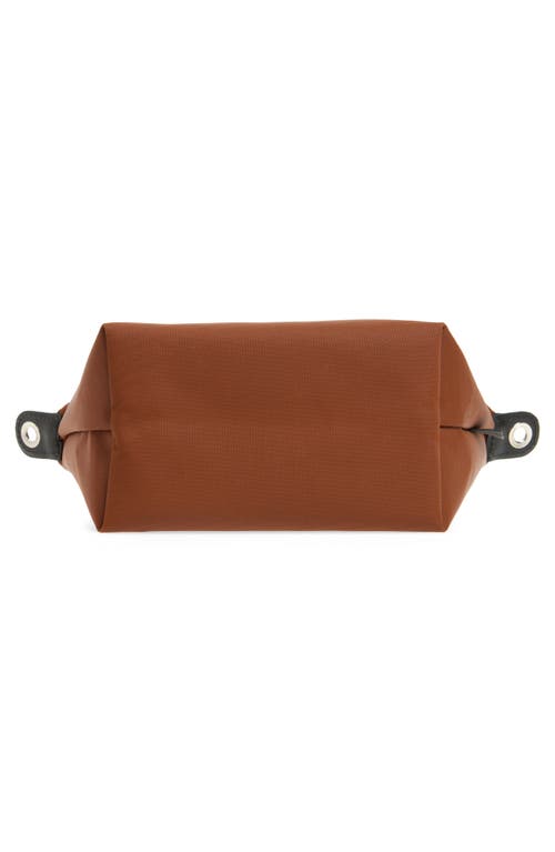 Longchamp Extra Small Le Pliage Energy Recycled Canvas Top Handle Bag In Brown