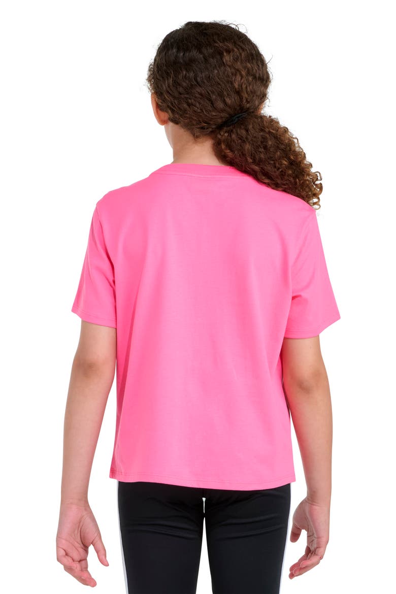 Kids' Embroidered T-Shirt, Alternate, color, LUCID PINK
