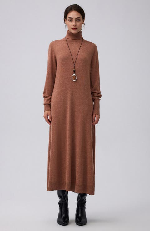 Turtleneck Maxi Dress